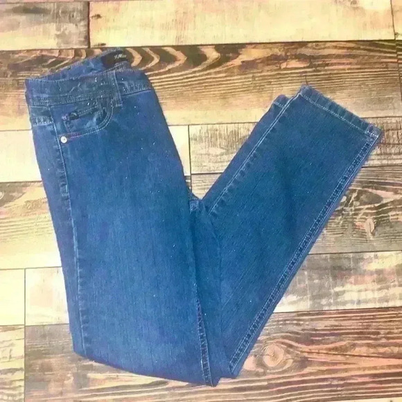 Girls Jordache Glitter Skinny Jeans size 12 - Picture 1 of 4